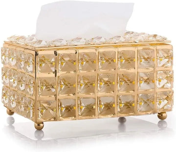 Luxury Crystal Tissue Holder for Home & Office