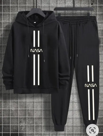 NASA Print Winter Track Suit Hoodie and Trouser