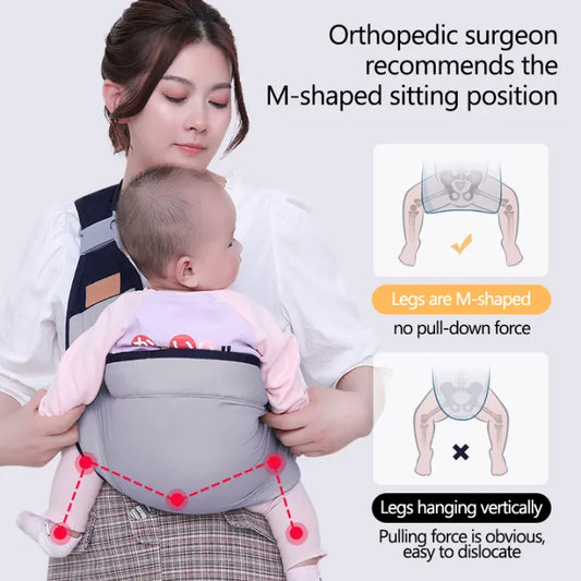 New Multi-Positional Ring Sling Baby Carrier Backpack